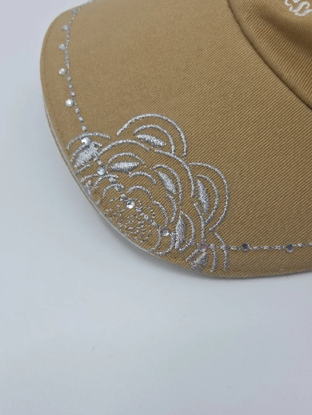 Disney Princess Gold-Tan Embroidered Tiara Cap